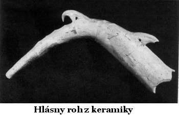 Hlásny roh z keramiky Hlásny roh z keramiky