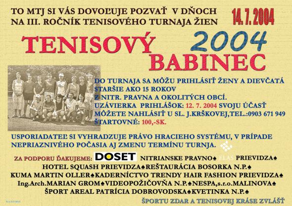 Tenisový babinec Tenisový babinec