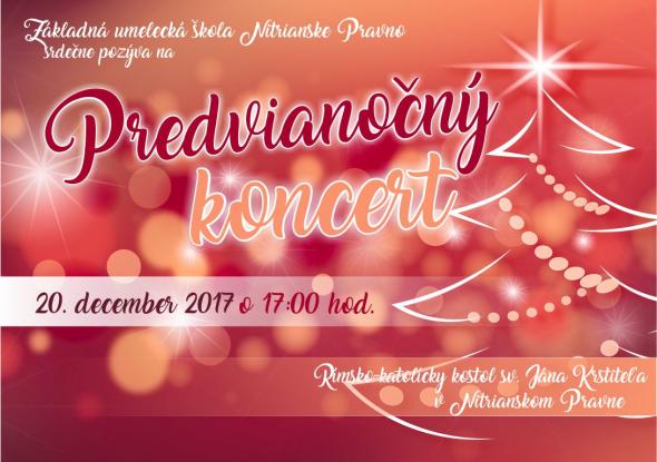 Predvianočný koncert - plagátik Predvianočný koncert - plagátik