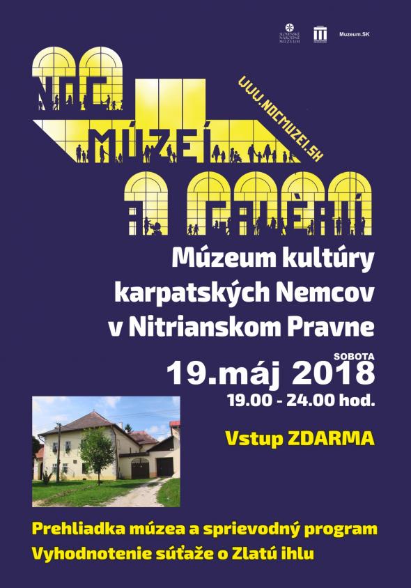 Noc múzeí 2018 - plagát Noc múzeí 2018 - plagát