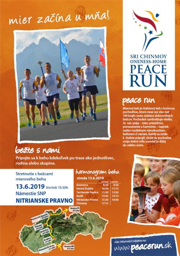 PEACE RUN - Mierový beh bude prechádzať našou obcou. PEACE RUN - Mierový beh bude prechádzať našou obcou.