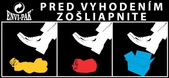 Pred vyhodením zošliapnite! Pred vyhodením zošliapnite!
